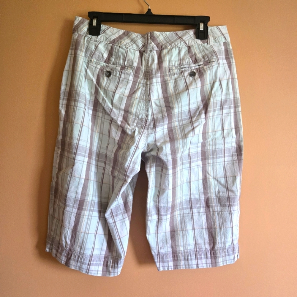 Bandolinoblu Plaid Shorts, Waist=15.5" - Picture 2 of 2